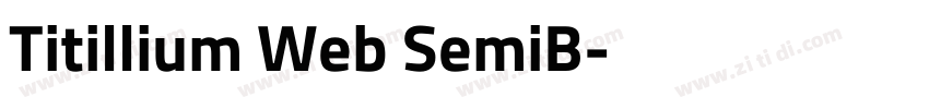 Titillium Web SemiB字体转换